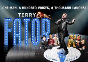 Terry Fator with his puppets Terry Fator with his puppets
